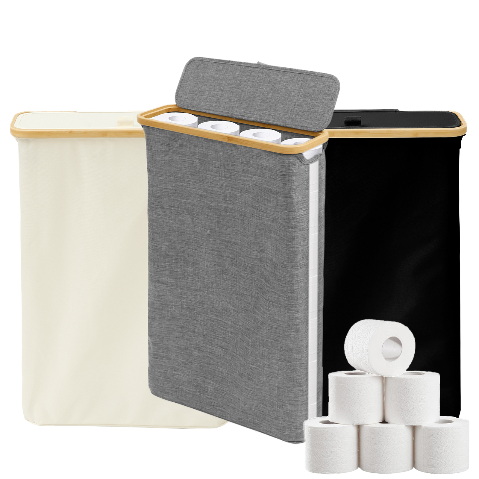 Agar Tissue Culture - 40L Toilet Paper Basket Bathroom Storage