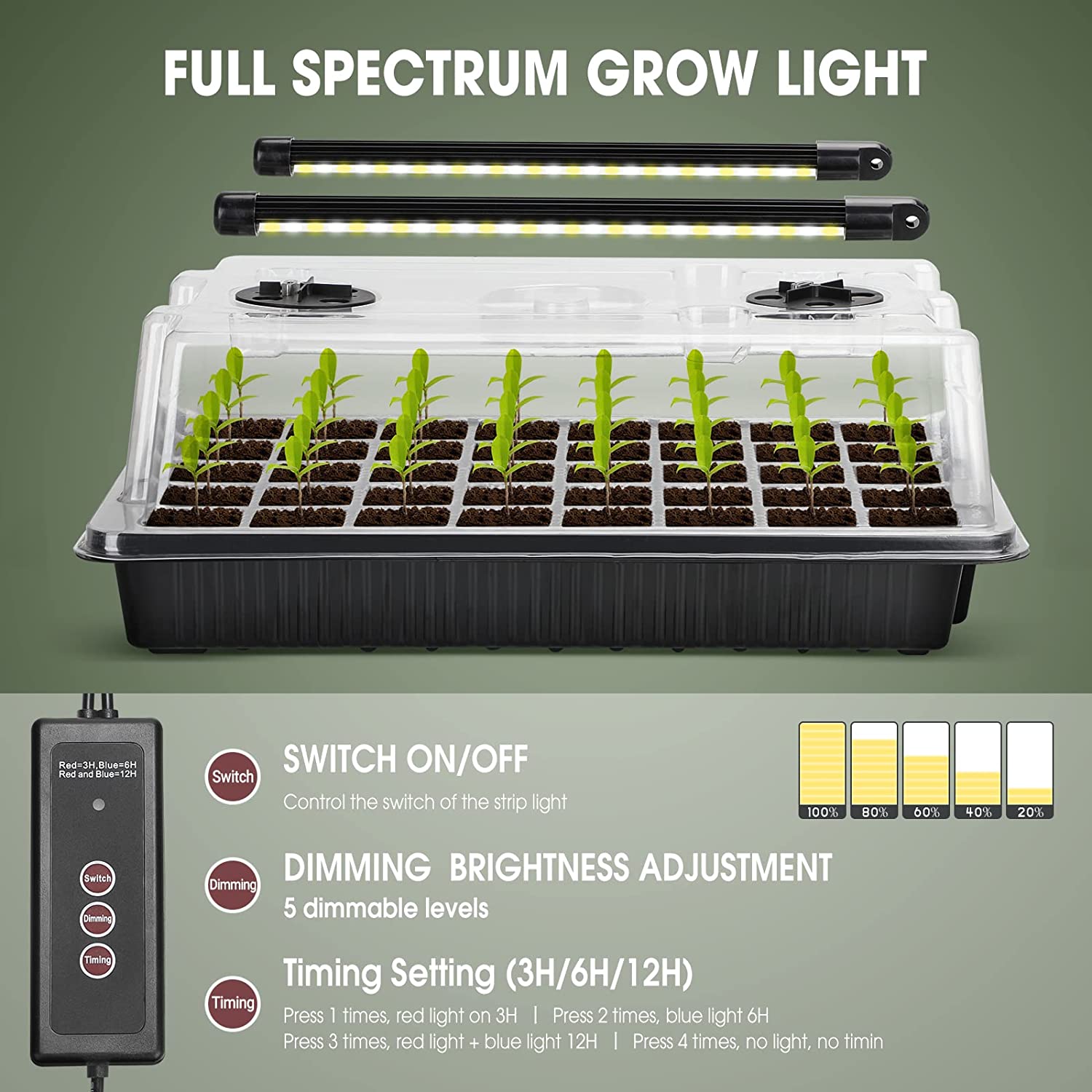 【Best 】1 Set, Seed Starter Tra - Humidity Dome Kit のレビューと価格