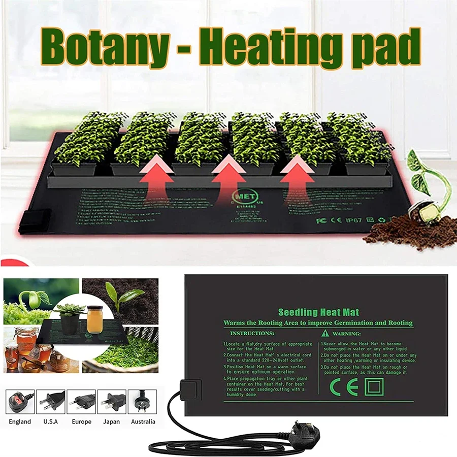 4 Sizes 220V EU Plug Seedling  - Heat Mat Seedling のレビューと価格