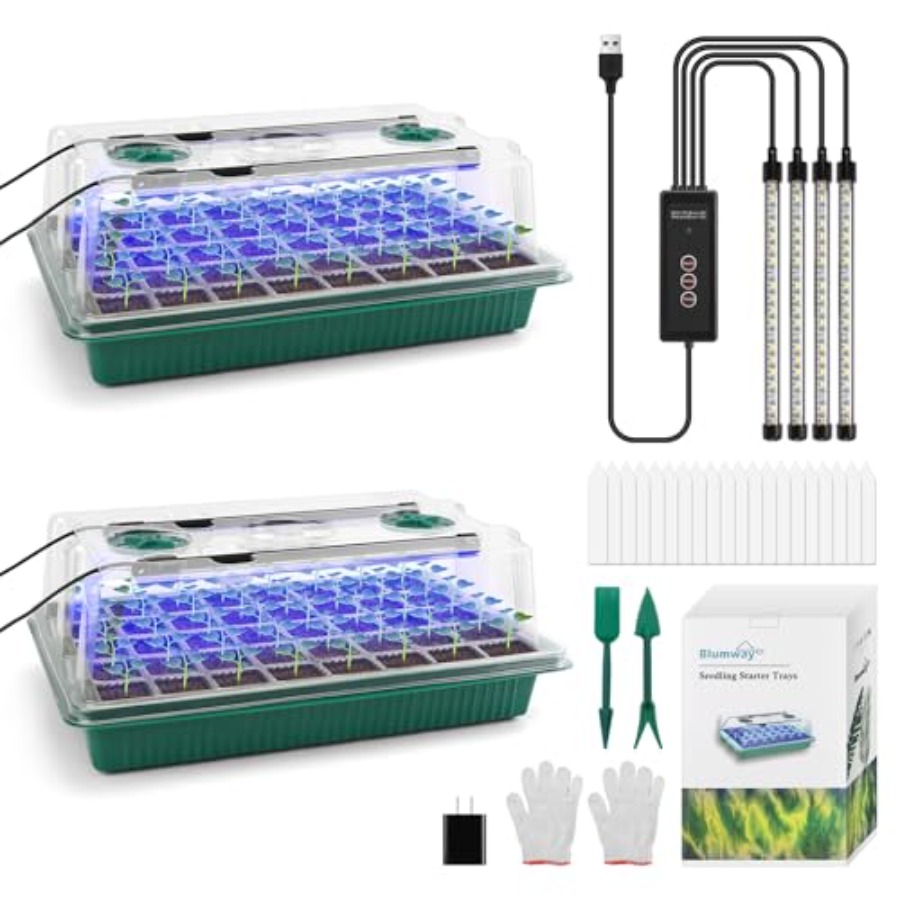 Seed Starter Tray with Grow Li - Humidity Dome Kit のレビューと価格
