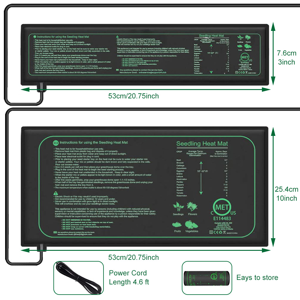 10/25/50CM Seedling Heat Mat I - Rooting Gel Clone のレビューと価格