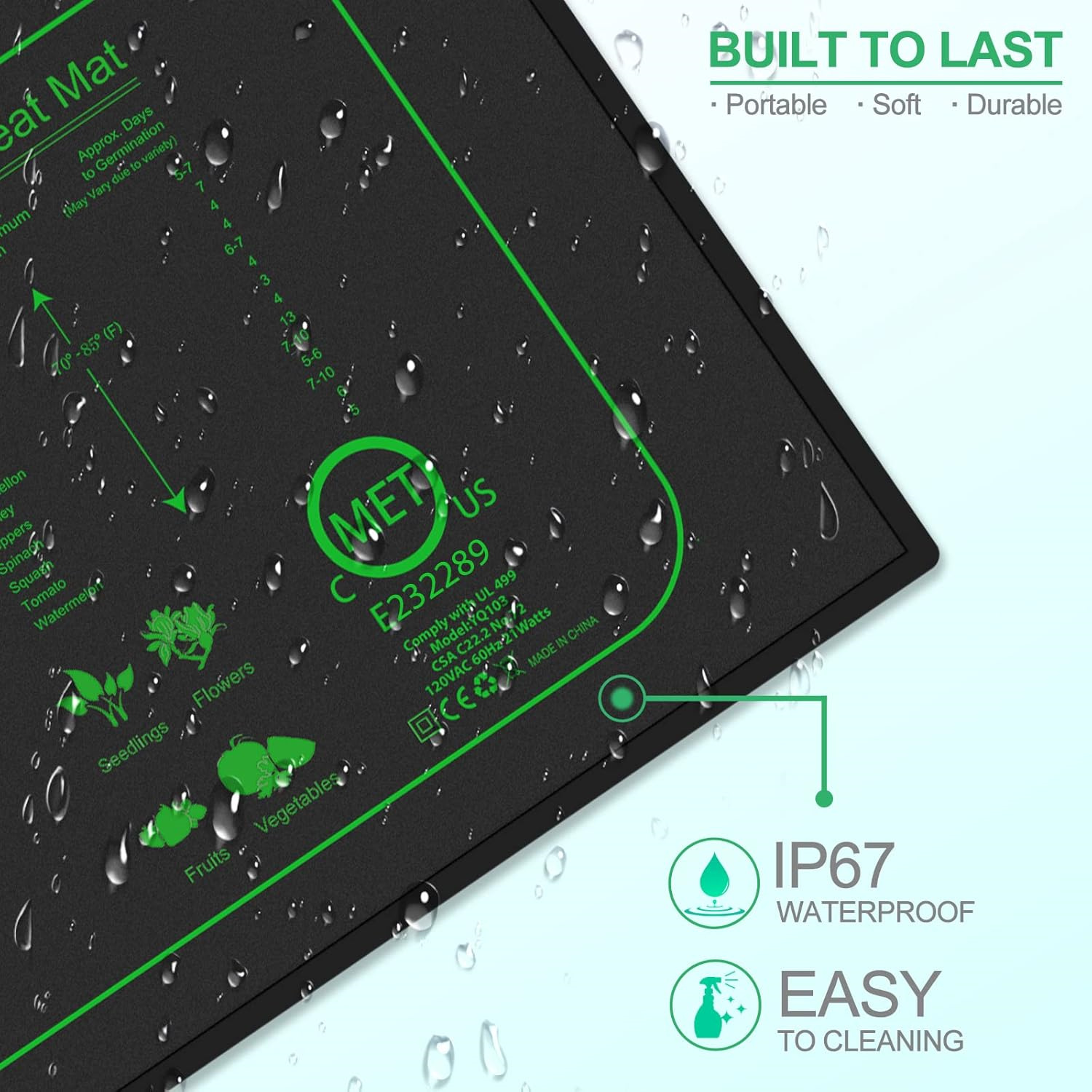Seedling Heat Mat With Digital - Rooting Gel Clone のレビューと価格