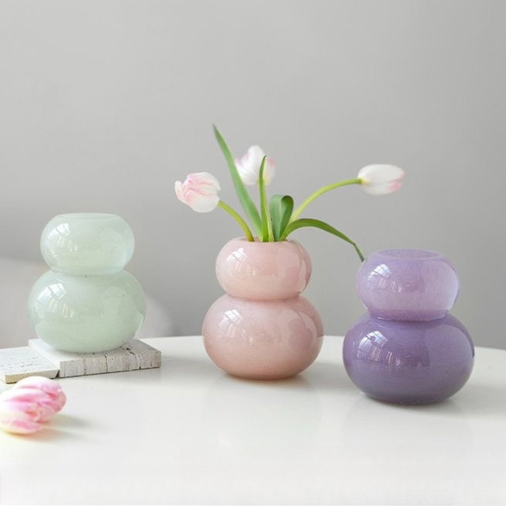 Creative Colorful Gourd Shaped - Propagation Station Vase のレビューと価格