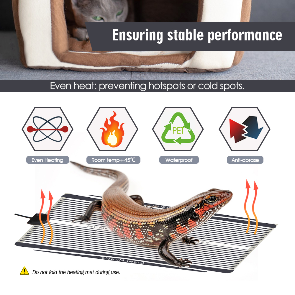 5W 15W 25W 35W Graphene Reptil - Heat Mat Seedling のレビューと価格