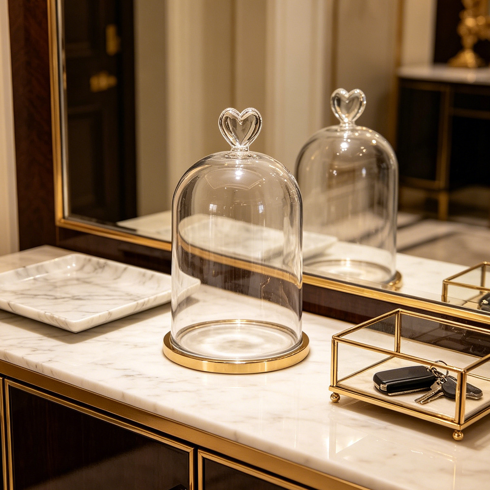 Glass Cloche 6.3x4 Transparent - Plastic Dome Clear のレビューと価格