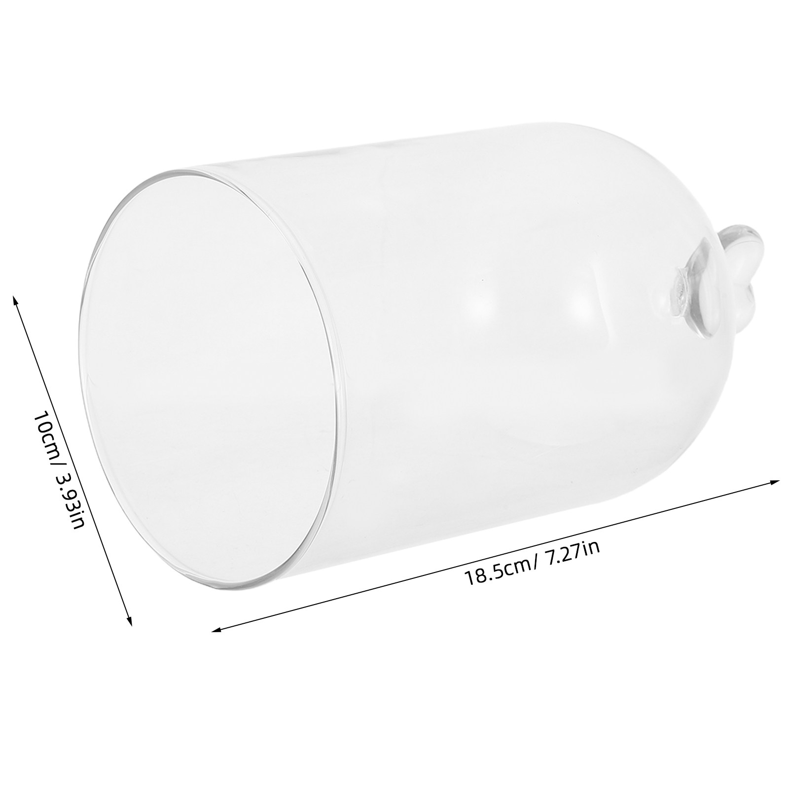 Glass Cloche 6.3x4 Transparent - Plastic Dome Clear のレビューと価格