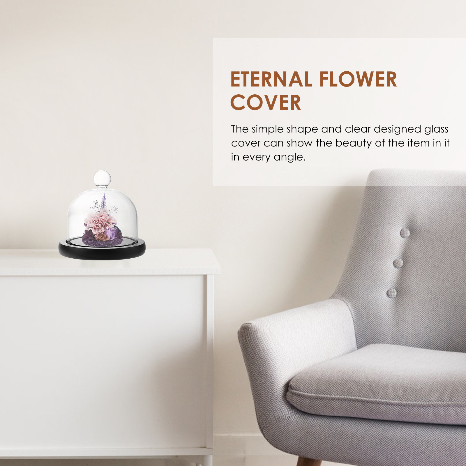 Clear Glass Display Dome for P - Plastic Dome Clear のレビューと価格