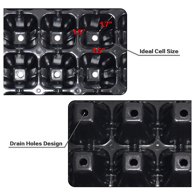 B84B-10 Pack Seed Starter Tray - Propagation Tray 72 のレビューと価格
