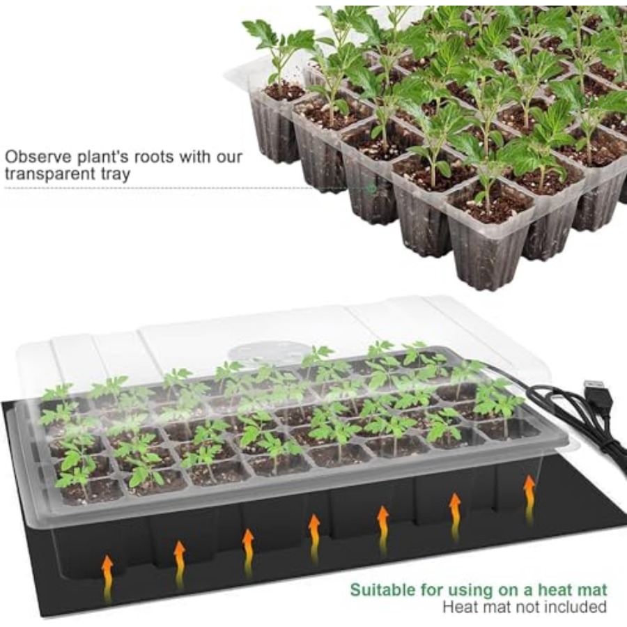Seedling Trays Seed Starter Tr - Humidity Dome Kit のレビューと価格