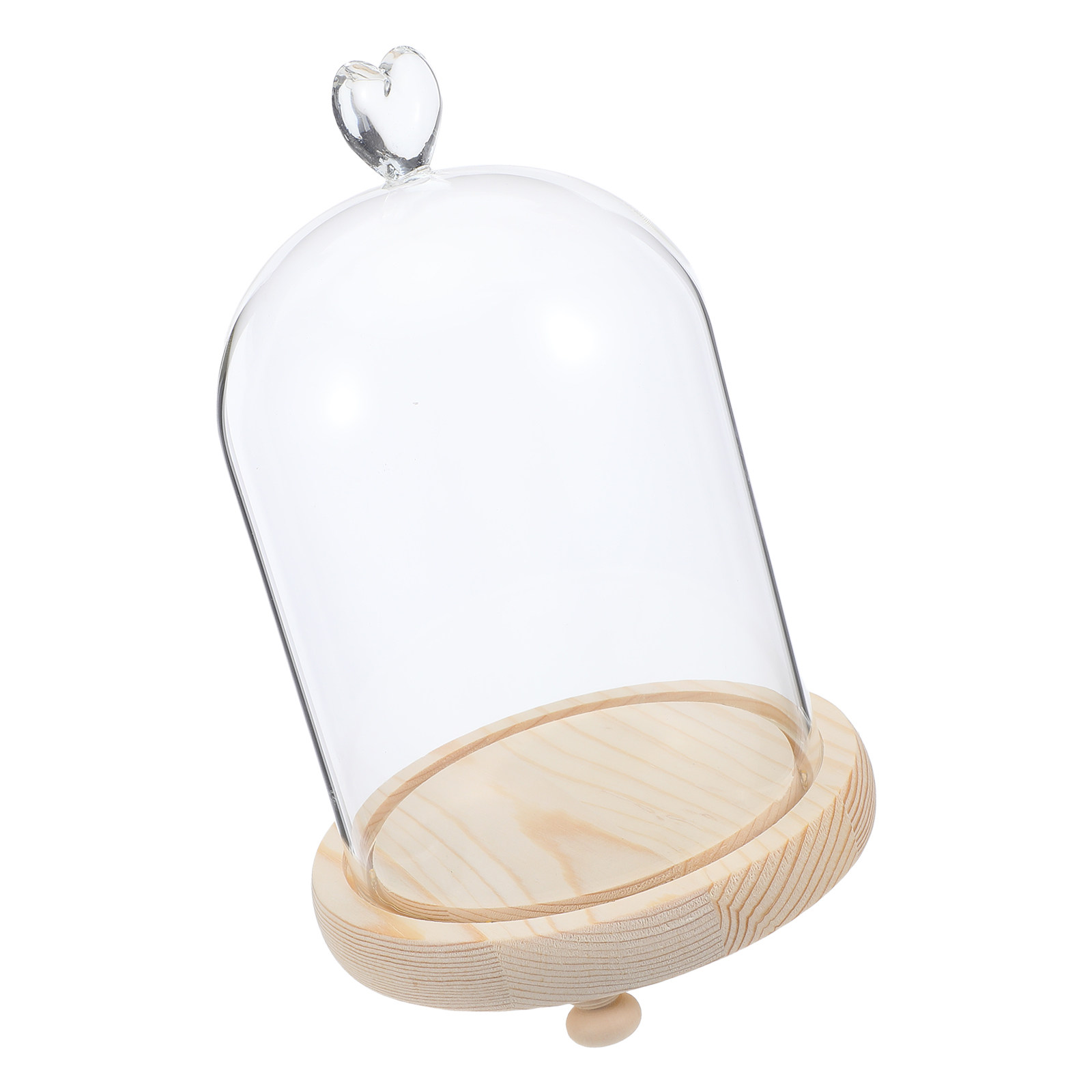 Heart Shaped Glass Dome Cloche - Plastic Dome Clear のレビューと価格