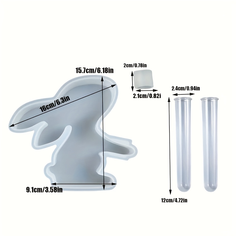 4pcs/set Easter Bunny Silicone - Propagation Station Vase のレビューと価格