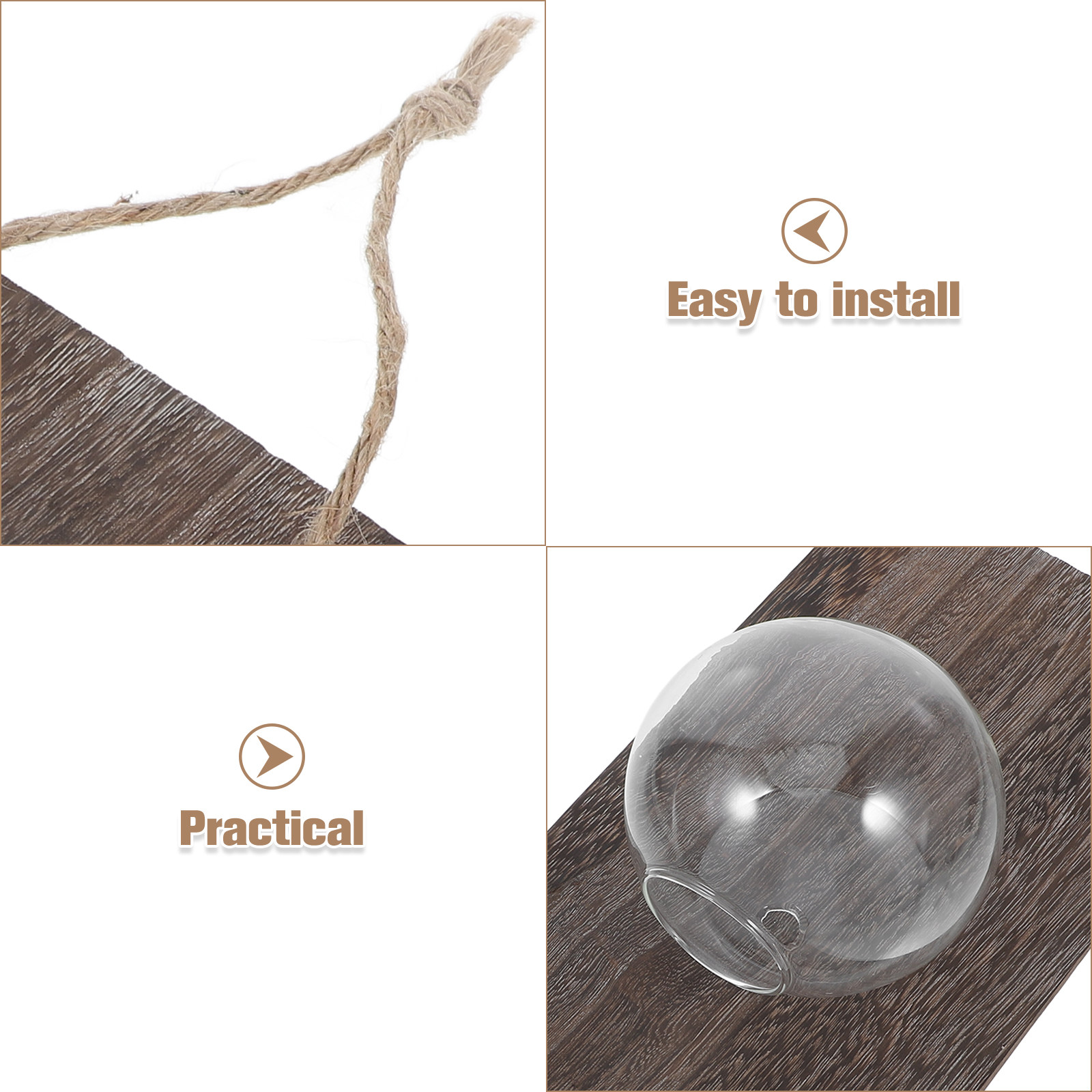 Wall Mounted Glass Vase Hangin - Propagation Station Vase のレビューと価格