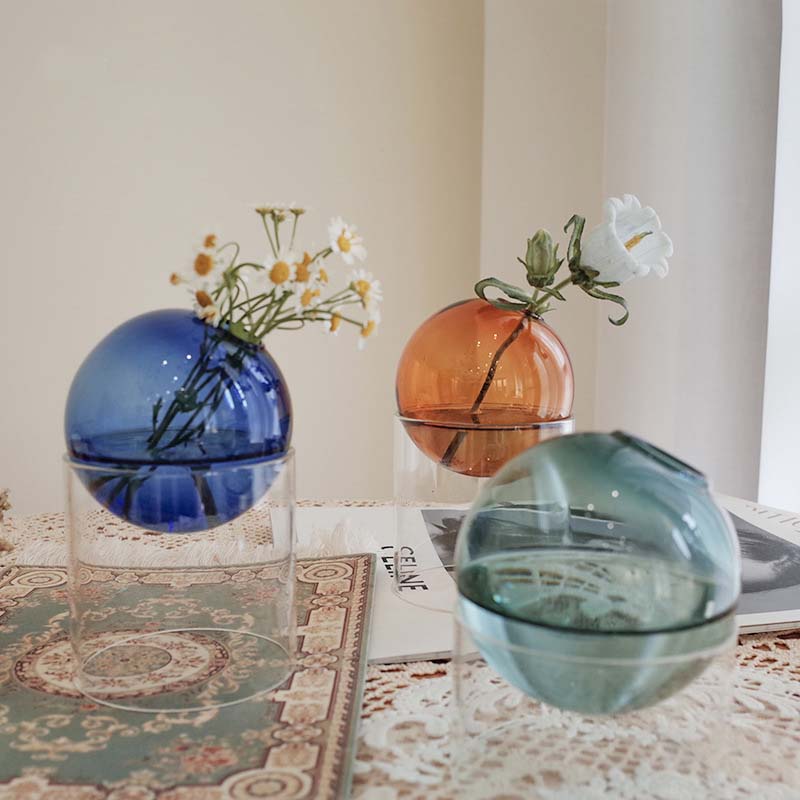 Mini Round Flower Vase Hydropo - Propagation Station Vase のレビューと価格