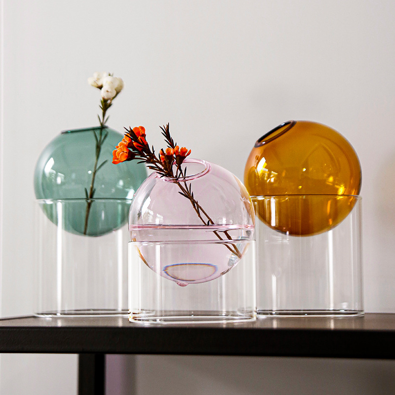 Mini Round Flower Vase Hydropo - Propagation Station Vase のレビューと価格
