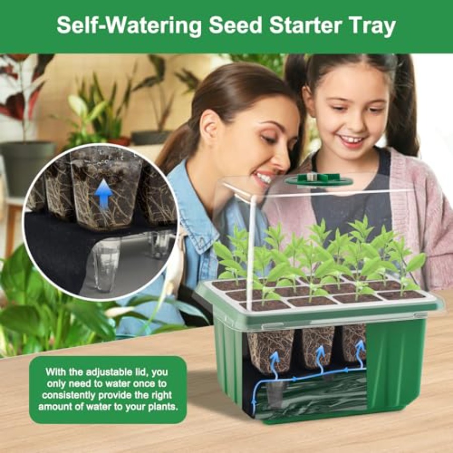 Seed Starter Tray with Light 6 - Humidity Dome Kit のレビューと価格