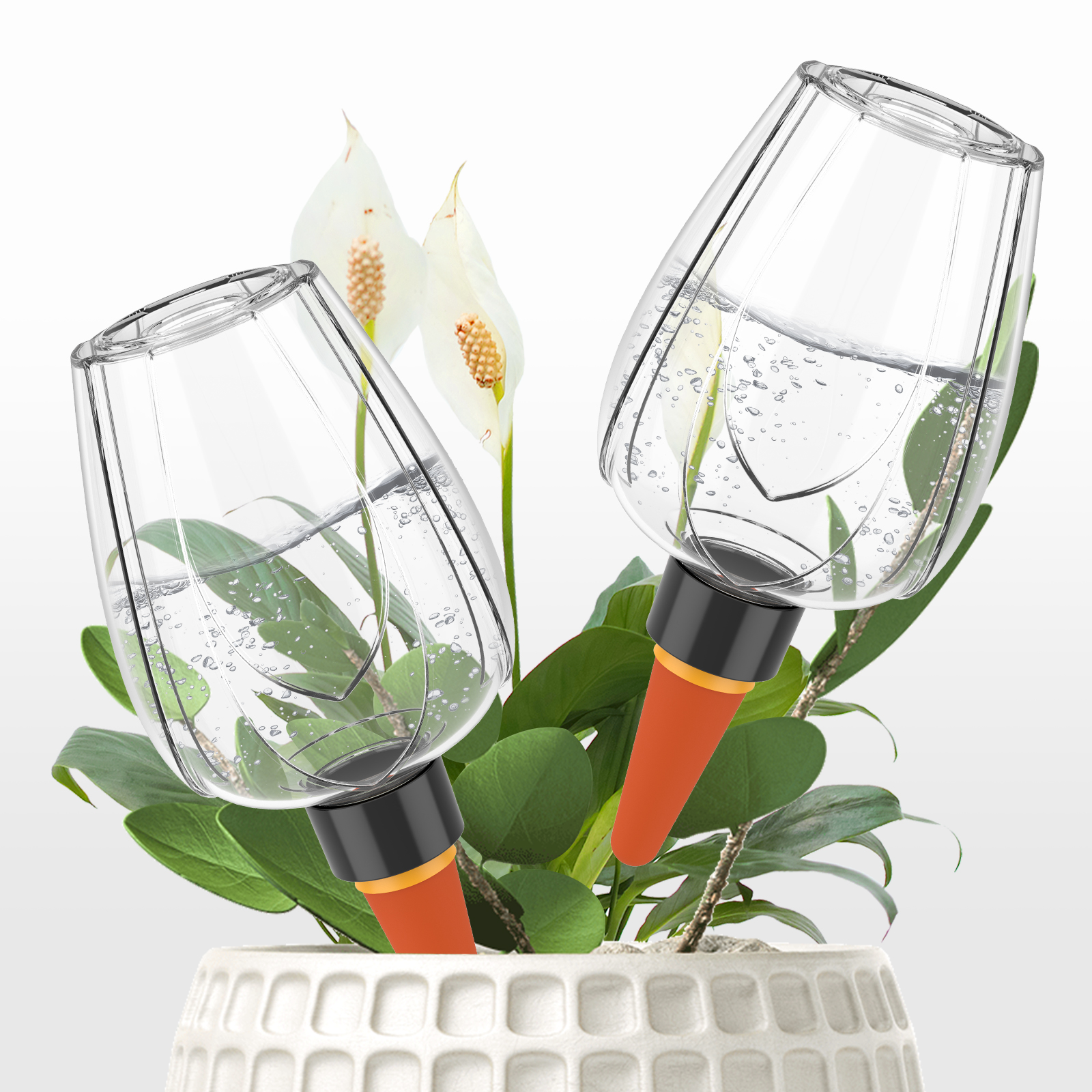 4Pcs Plant Watering Globe Clea - Self Watering Insert のレビューと価格