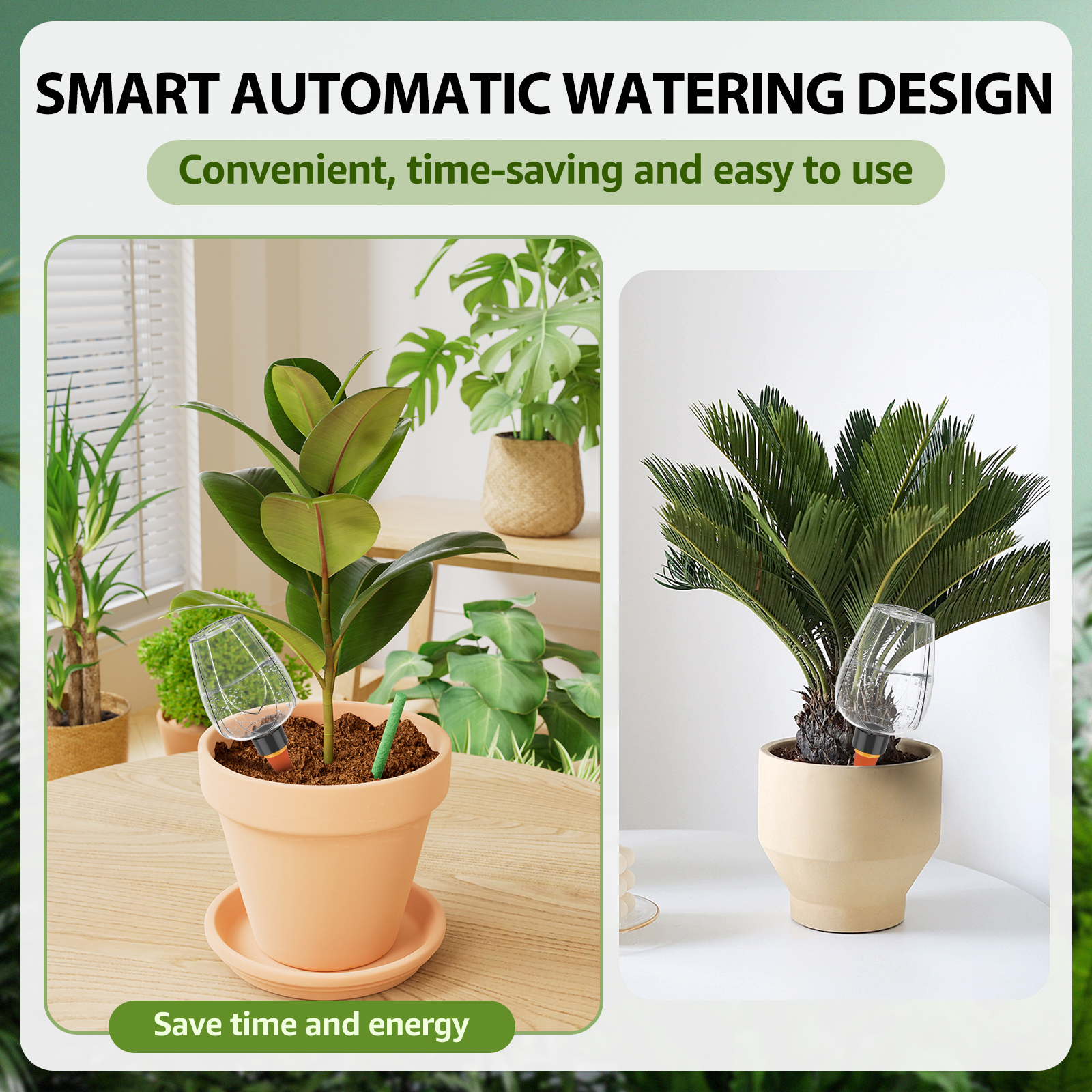 4Pcs Plant Watering Globe Clea - Self Watering Insert のレビューと価格