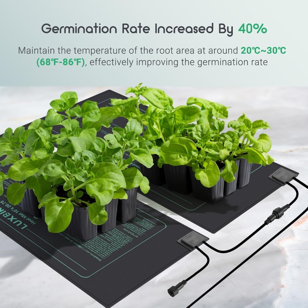 4 Pack Seedling Heat Mat with  - Heat Mat Seedling のレビューと価格