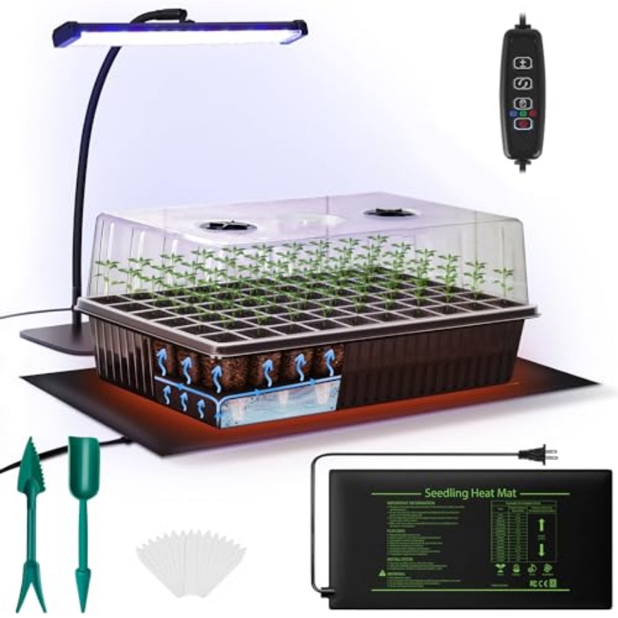 60-Cell Self-Watering Seed Sta - Humidity Dome Kit のレビューと価格