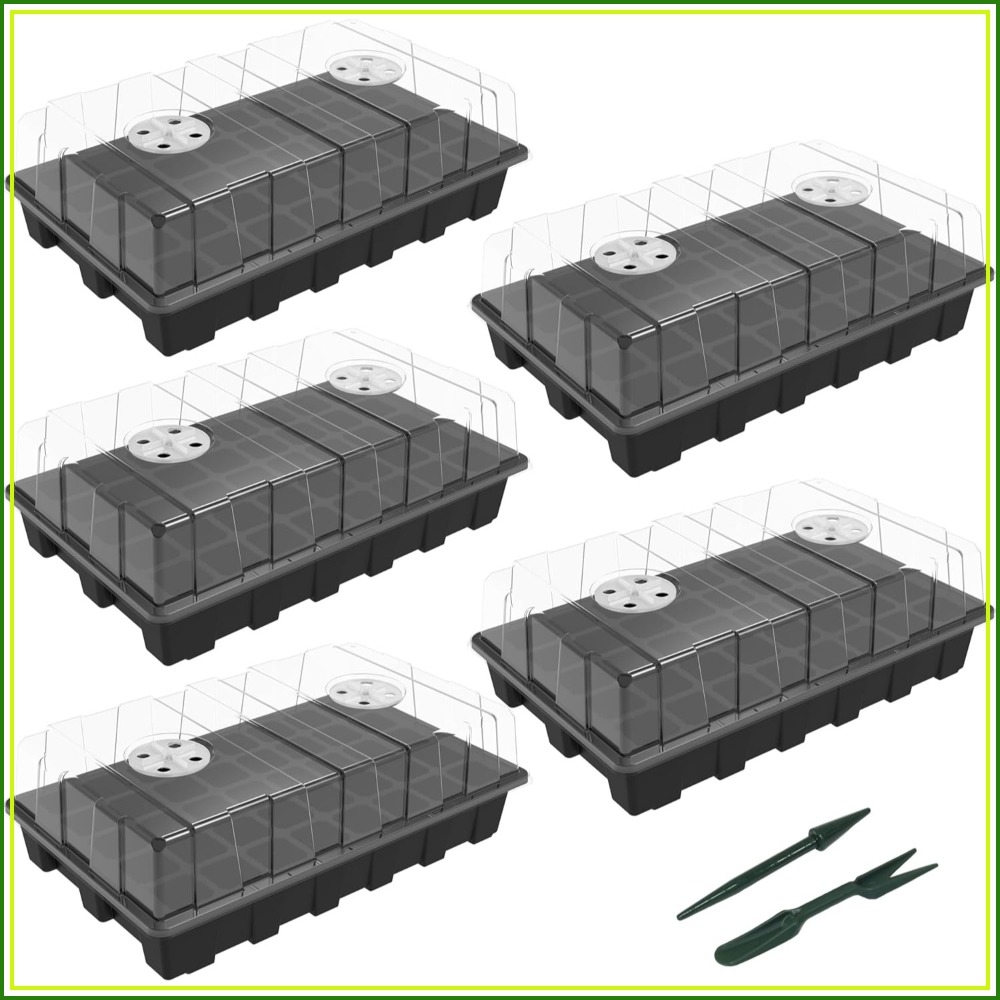 5-Set Seed Starter Tray Kits,  - Humidity Dome Kit のレビューと価格