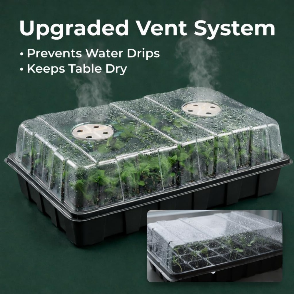 5-Set Seed Starter Tray Kits,  - Humidity Dome Kit のレビューと価格