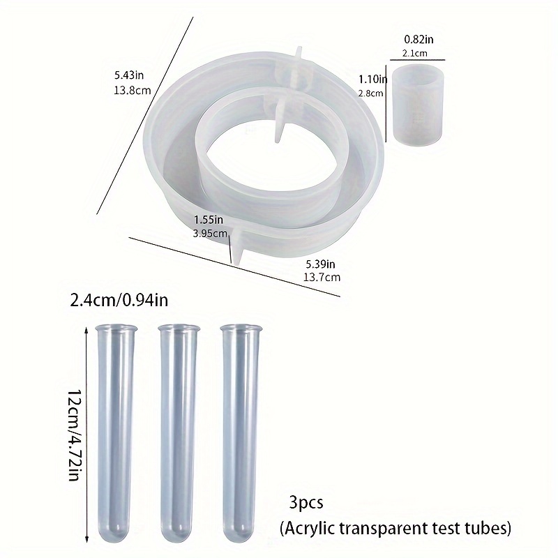 4PCS Flower Vase Silicone Mold - Propagation Station Vase のレビューと価格