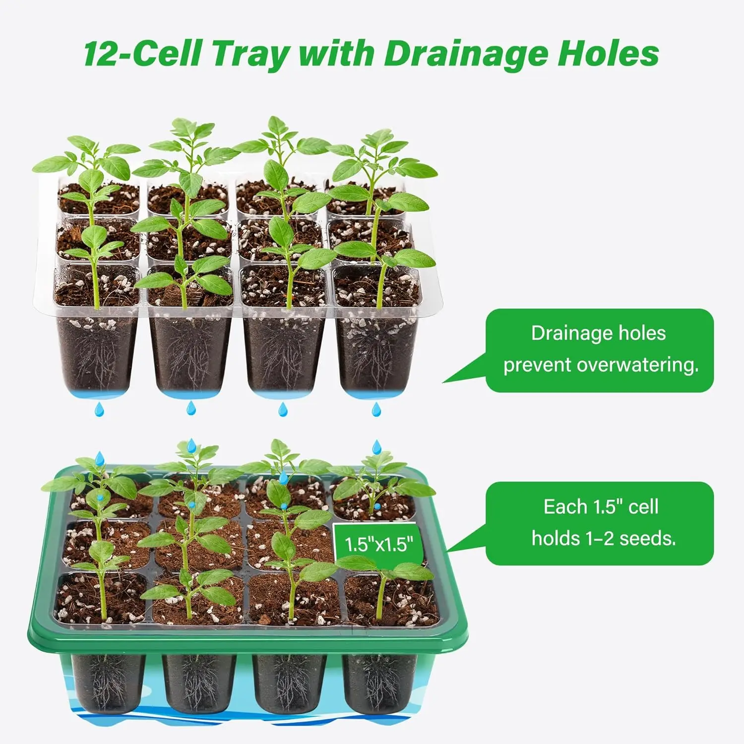6/12 Grids Growing Starting Nu - Humidity Dome Kit のレビューと価格