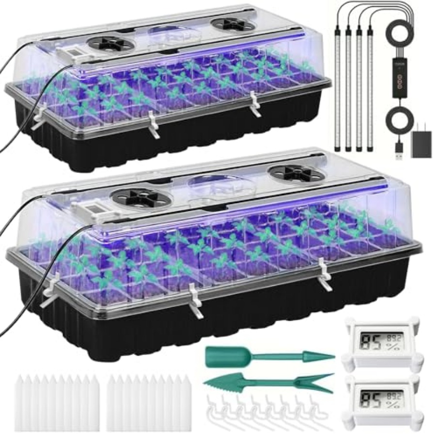Seed Starter Tray with Grow Li - Humidity Dome Kit のレビューと価格
