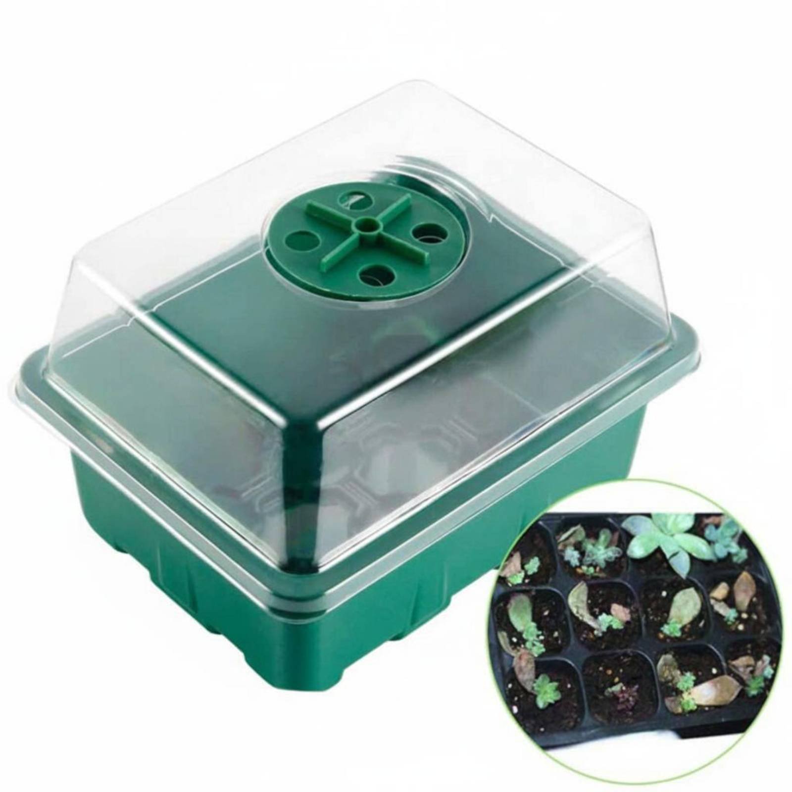 12 Compartment Germination Tra - Humidity Dome Kit のレビューと価格