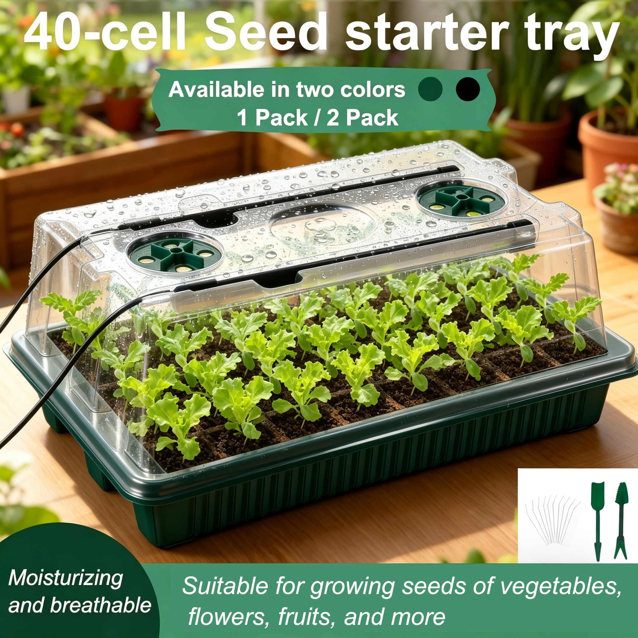 Seed Starter Tray with Grow Li - Humidity Dome Kit のレビューと価格