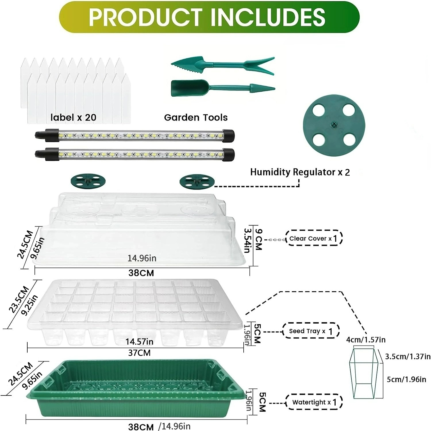 Seed Starter Tray with Grow Li - Humidity Dome Kit のレビューと価格