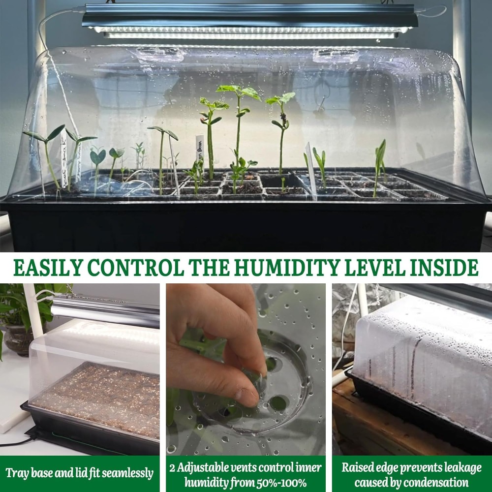 Seed Starter Kit with Grow Lig - Humidity Dome Kit のレビューと価格