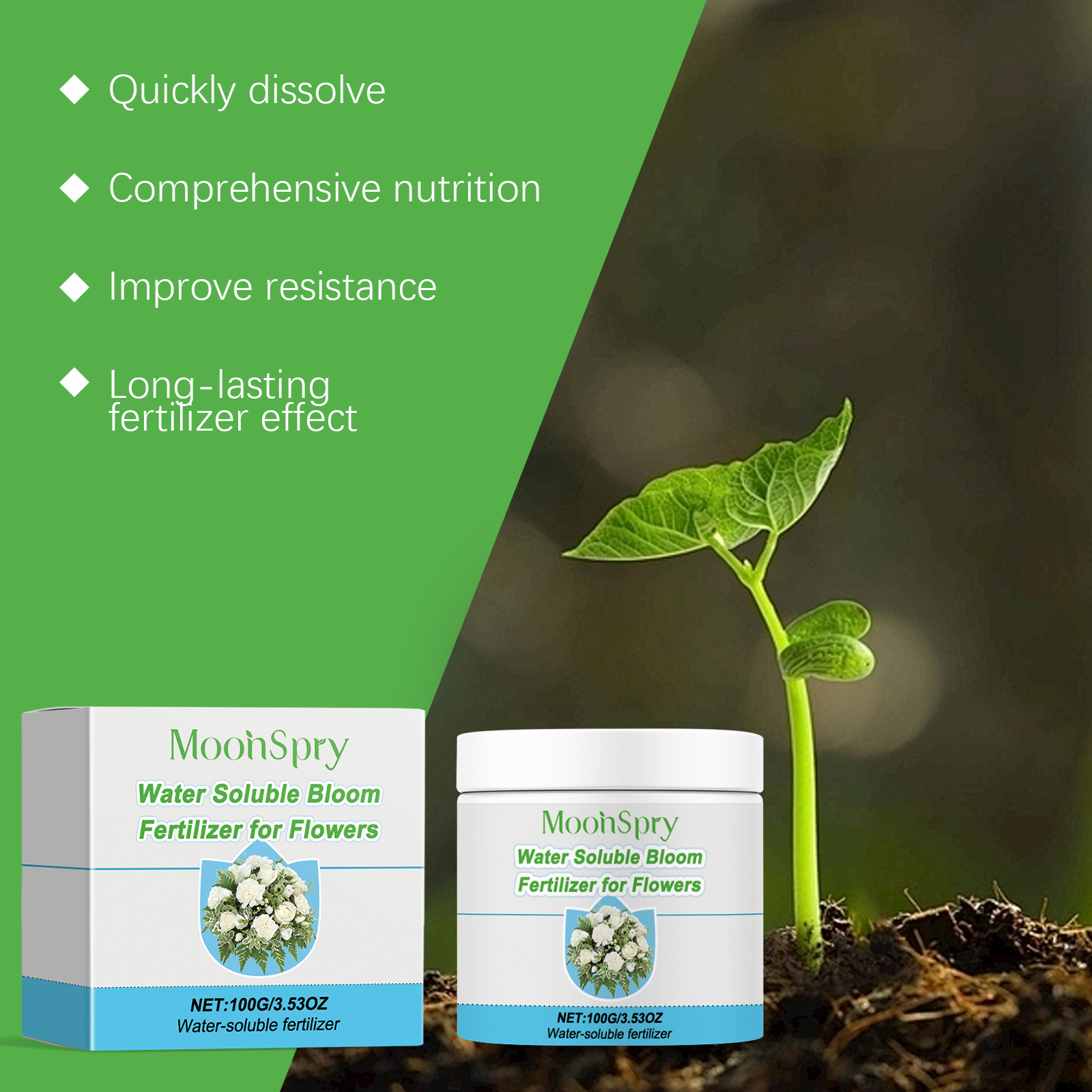 Water Soluble Bloom Fertilizer - Root Stimulator Liquid のレビューと価格