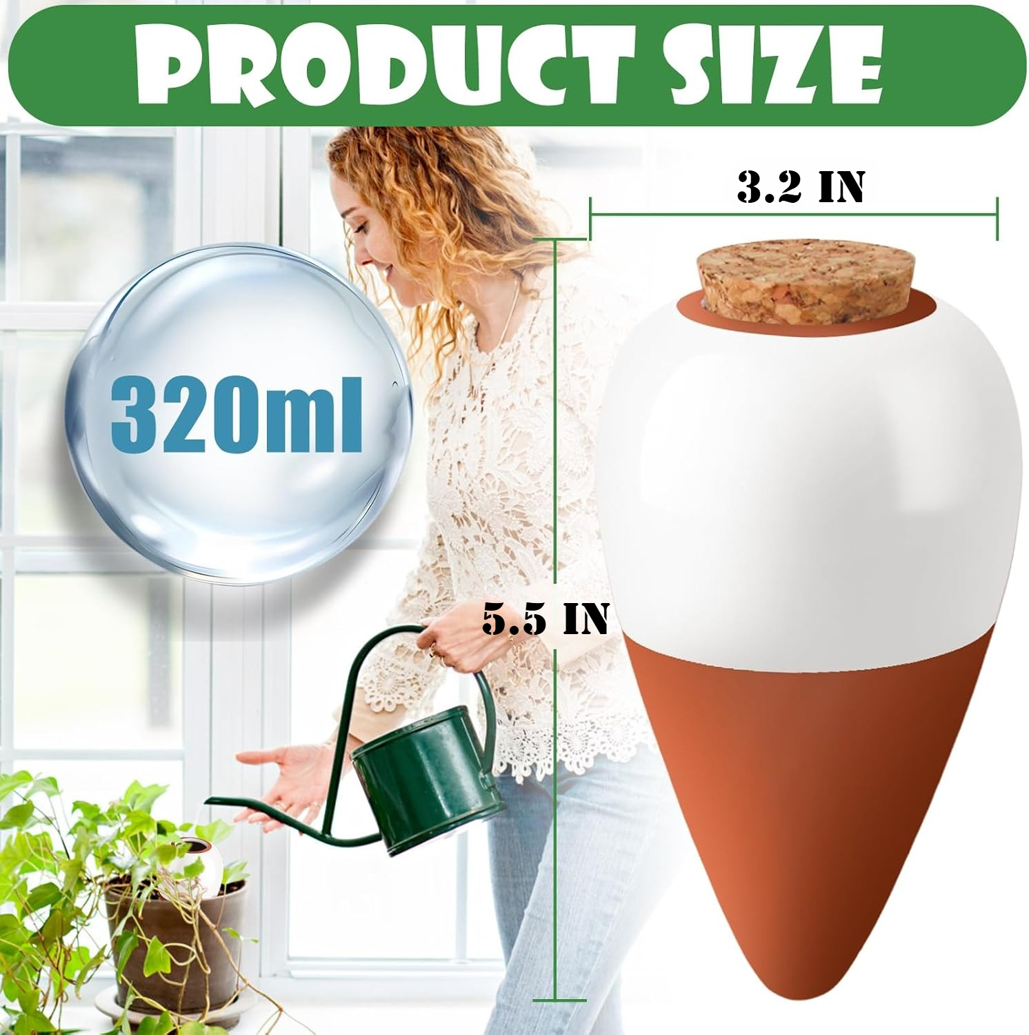 Terracotta Watering Spikes,Sel - Self Watering Insert のレビューと価格