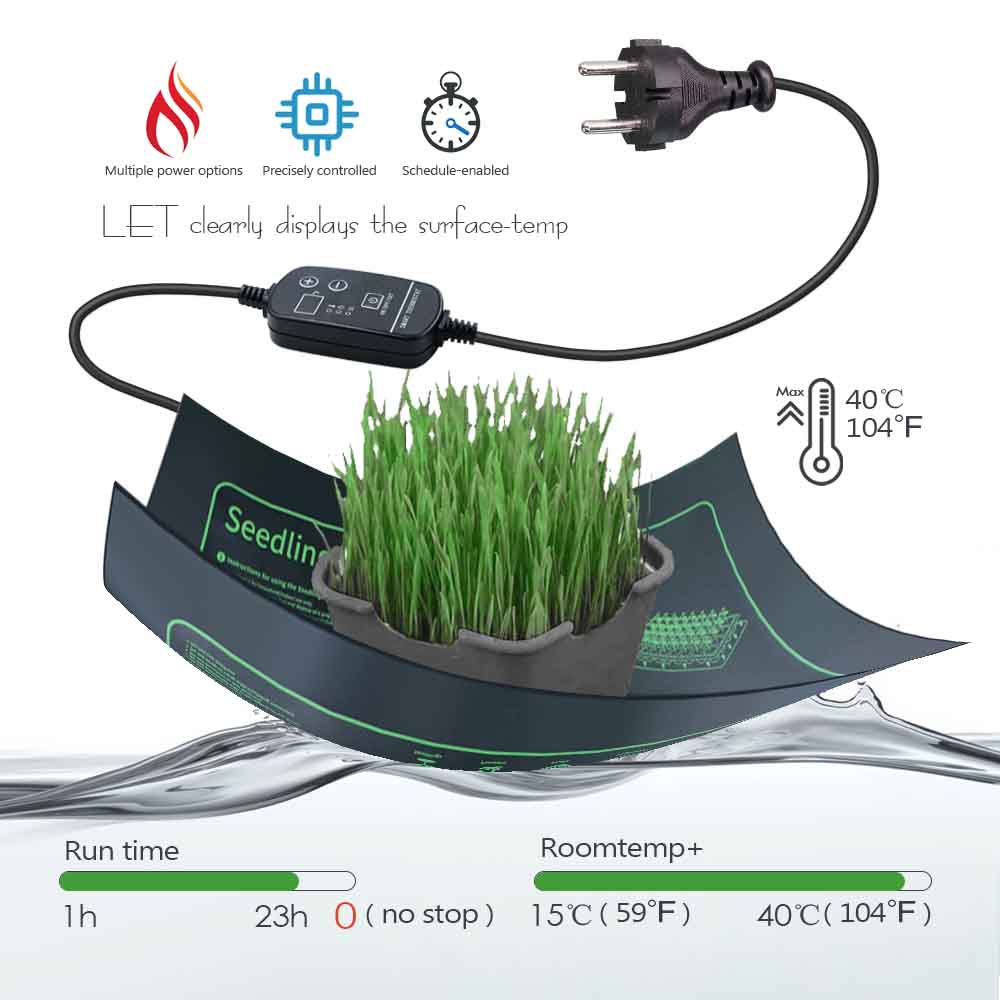 9-100W PVC Plants Heating Pad  - Heat Mat Seedling のレビューと価格