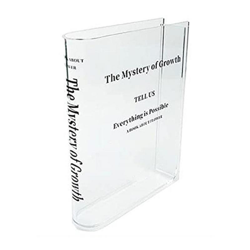Clear Book Vase Aesthetic Acry - Propagation Station Vase のレビューと価格