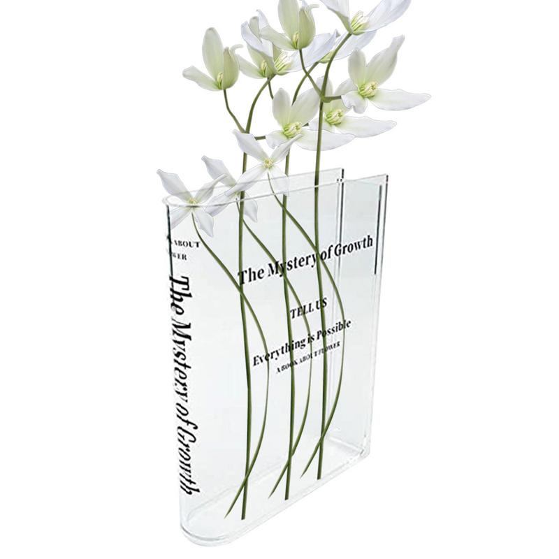 Clear Book Vase Aesthetic Acry - Propagation Station Vase のレビューと価格