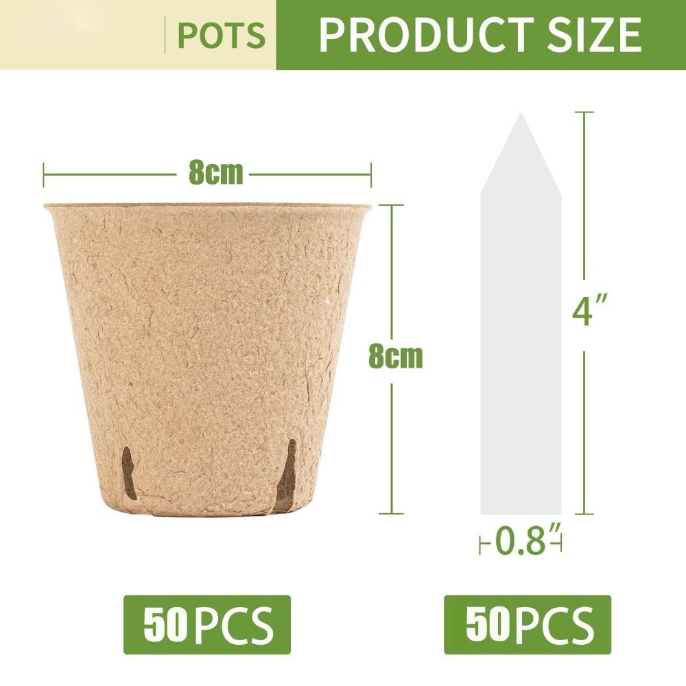 50PCS Biodegradable Plant Star - Peat Pellet Tray のレビューと価格