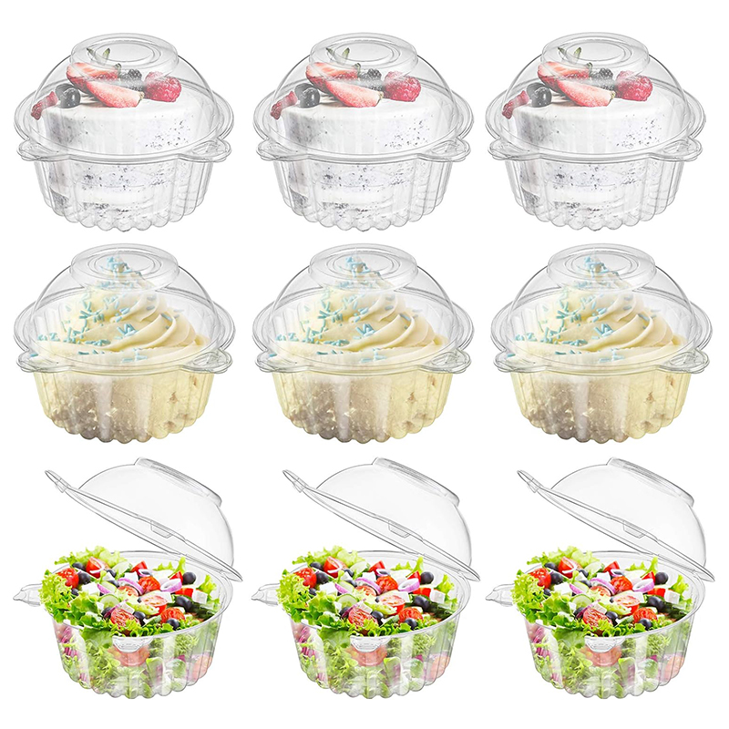 10pcs Cupcake Packaging Boxes  - Plastic Dome Clear のレビューと価格