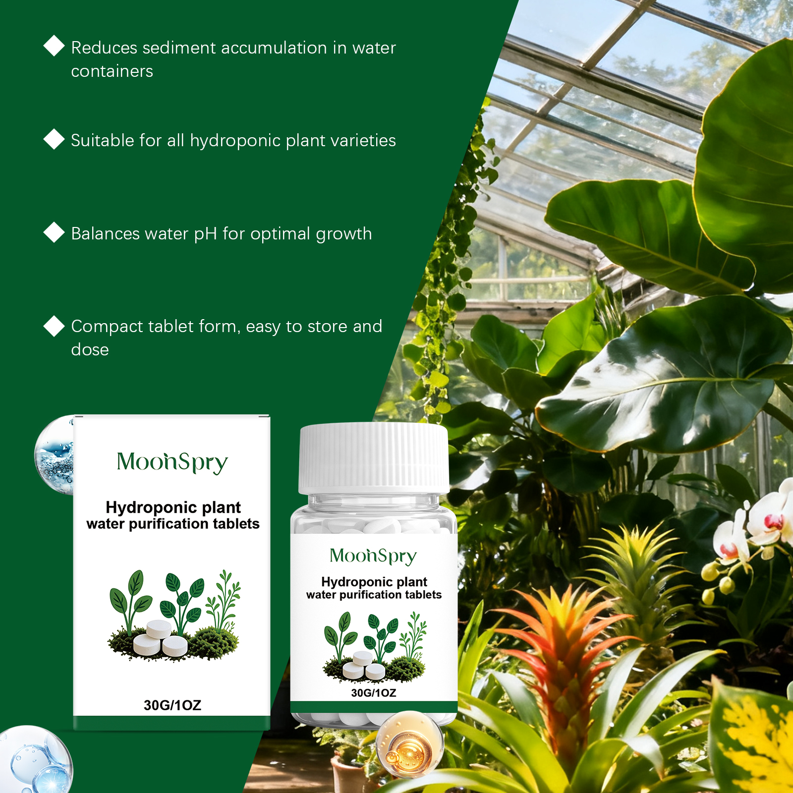 Moonspry Hydroponic Water Puri - Rooting Hormone Powder のレビューと価格