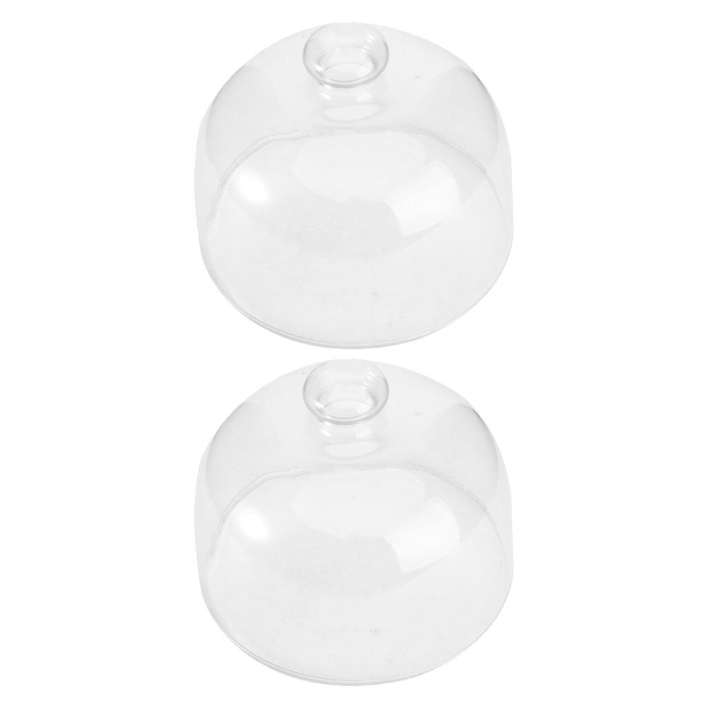 2Pcs Transparent Glass Cake Do - Plastic Dome Clear のレビューと価格