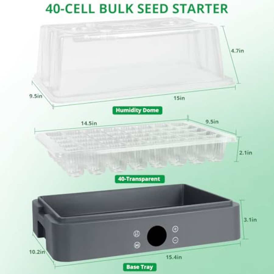 Seed Starter Tray with Grow Li - Humidity Dome Kit のレビューと価格