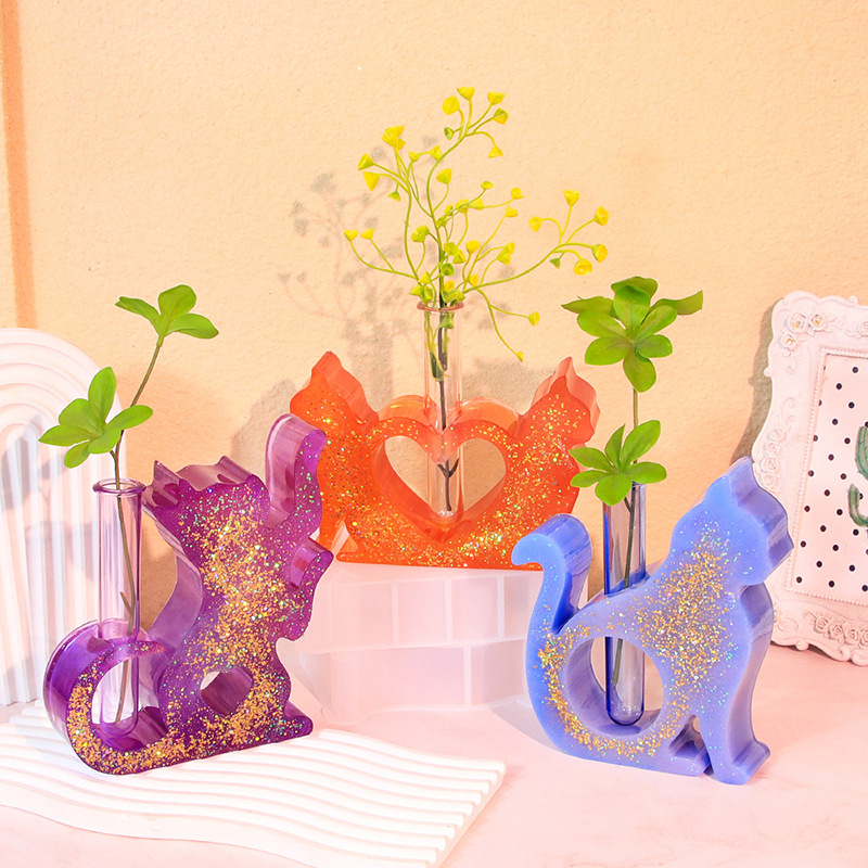 Cat Shaped Resin Molds Vase Si - Propagation Station Vase のレビューと価格