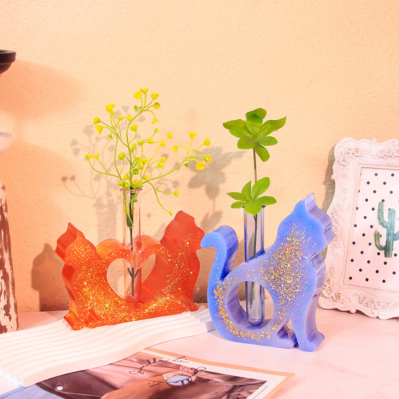 Cat Shaped Resin Molds Vase Si - Propagation Station Vase のレビューと価格