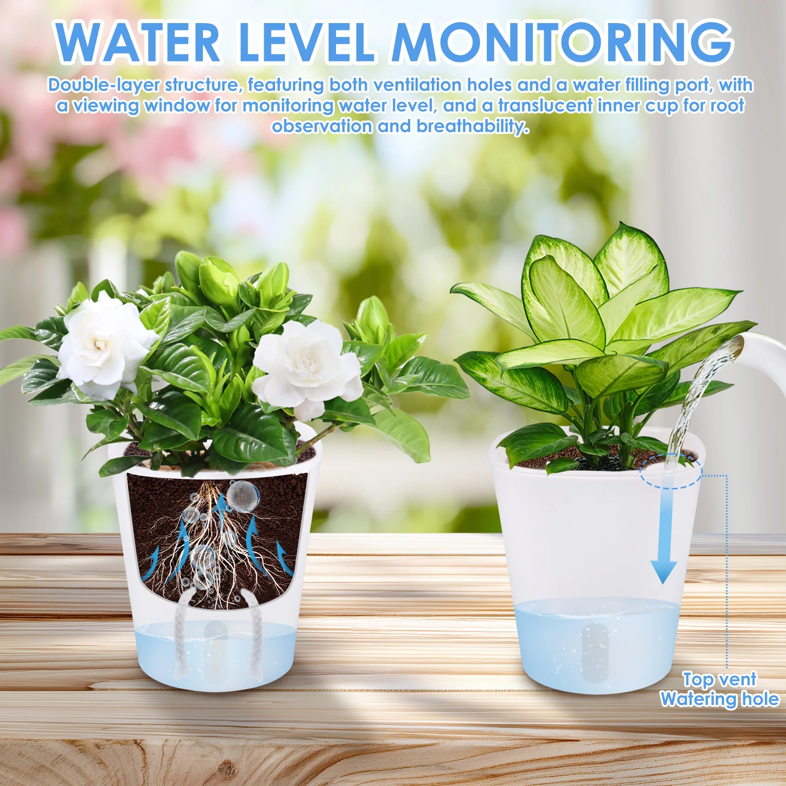 10 Pcs Self Watering Planter L - Self Watering Insert のレビューと価格