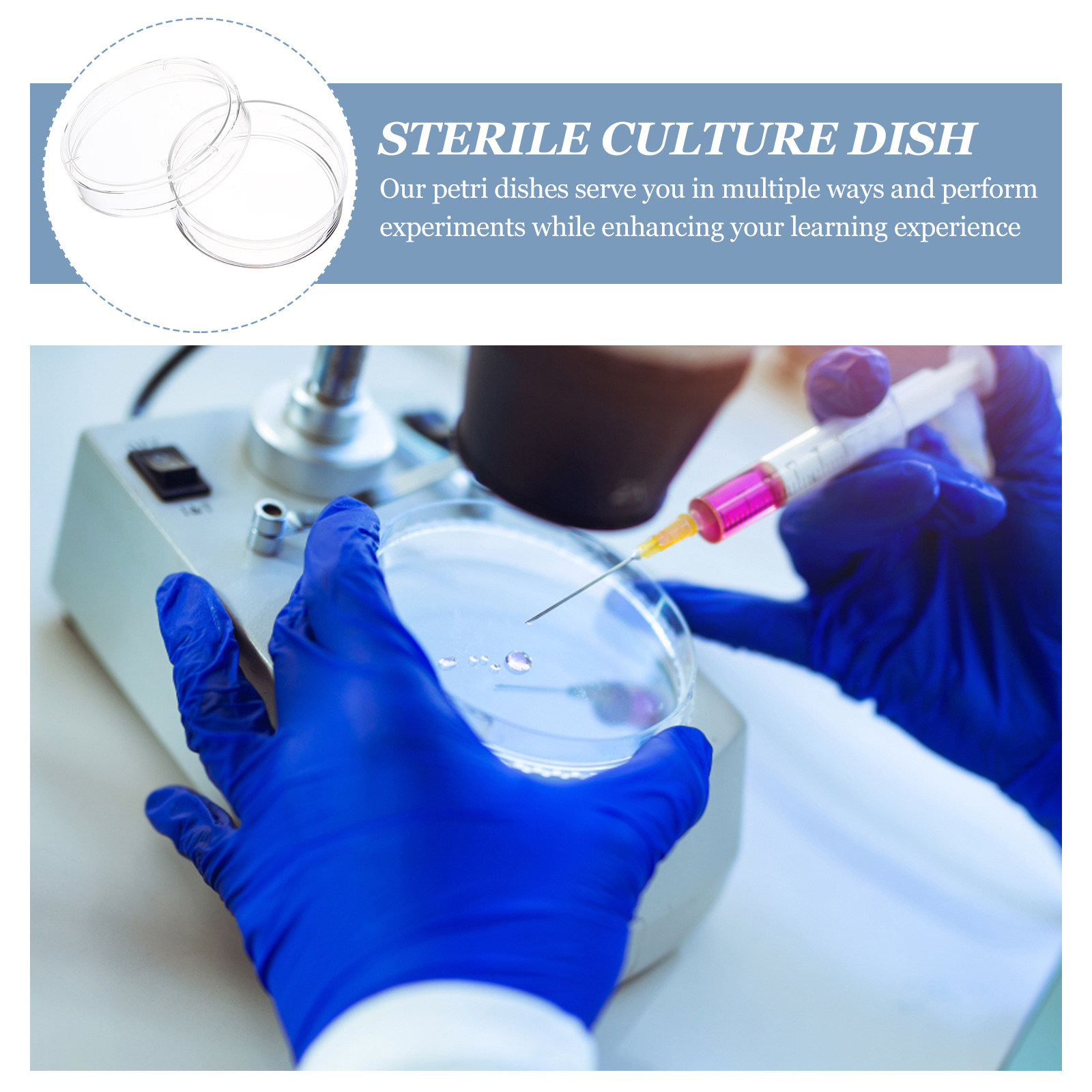 30Pcs Petri Dishes Clear Plast - Agar Tissue Culture のレビューと価格