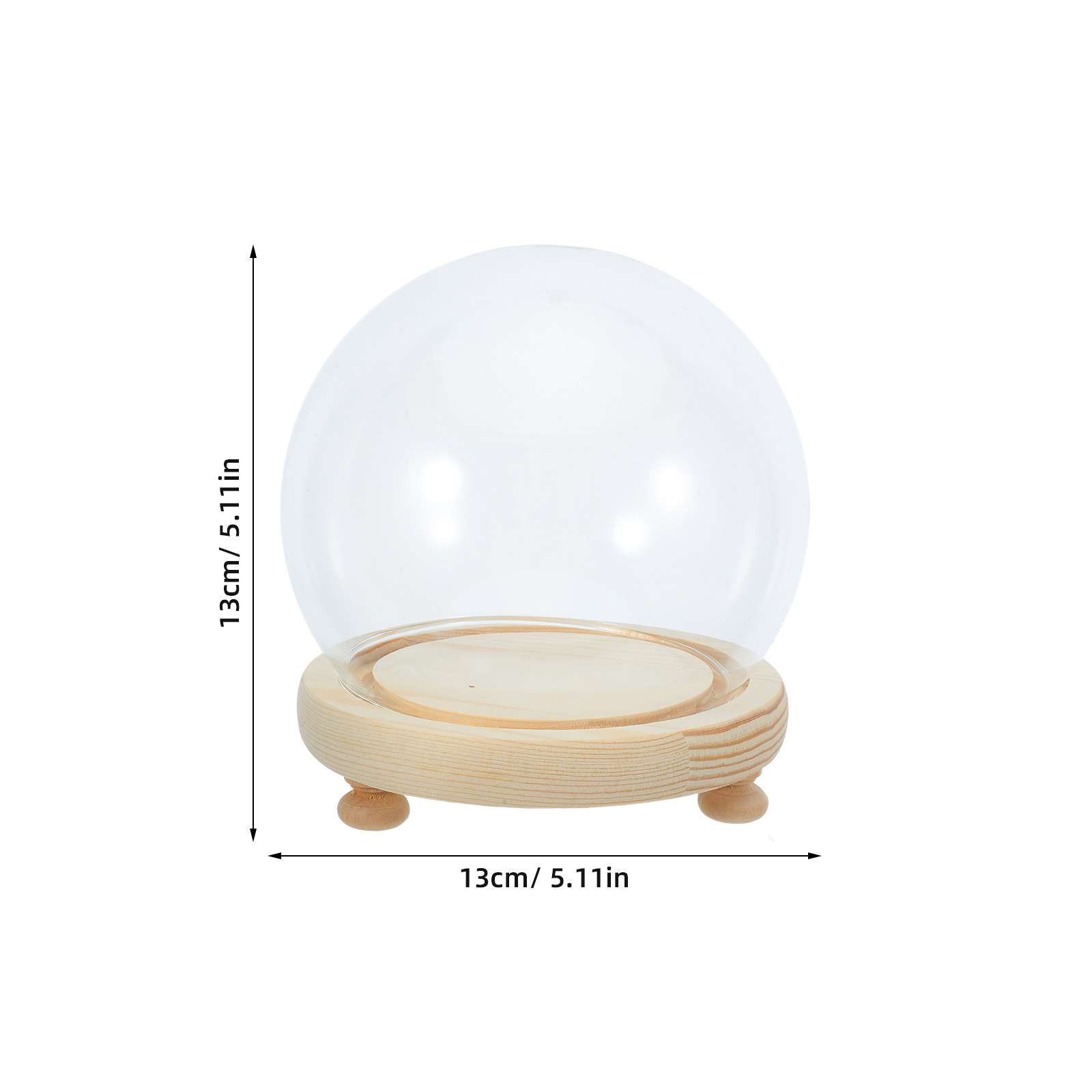 Dried Flower Glass Dome Displa - Plastic Dome Clear のレビューと価格