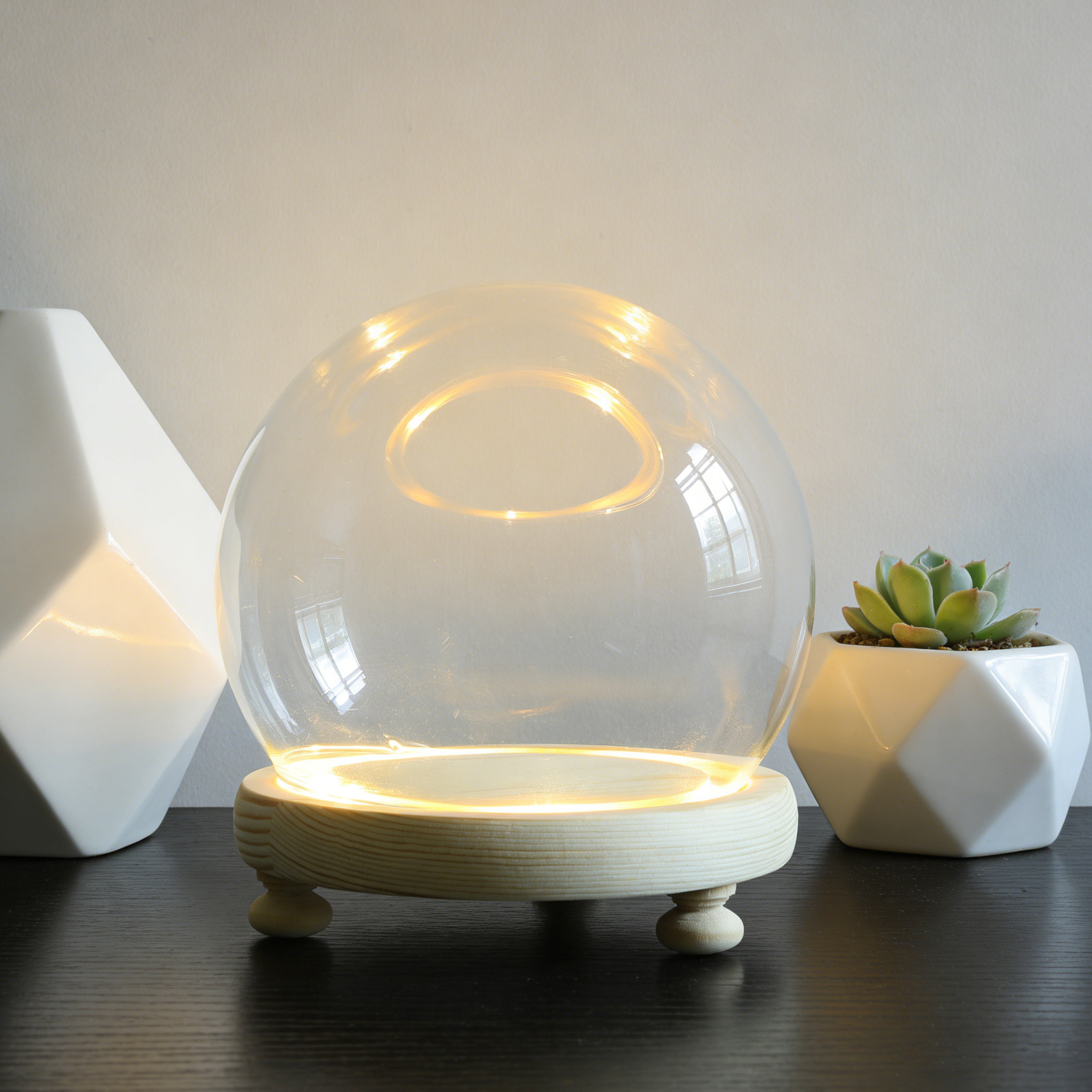 Dried Flower Glass Dome Displa - Plastic Dome Clear のレビューと価格