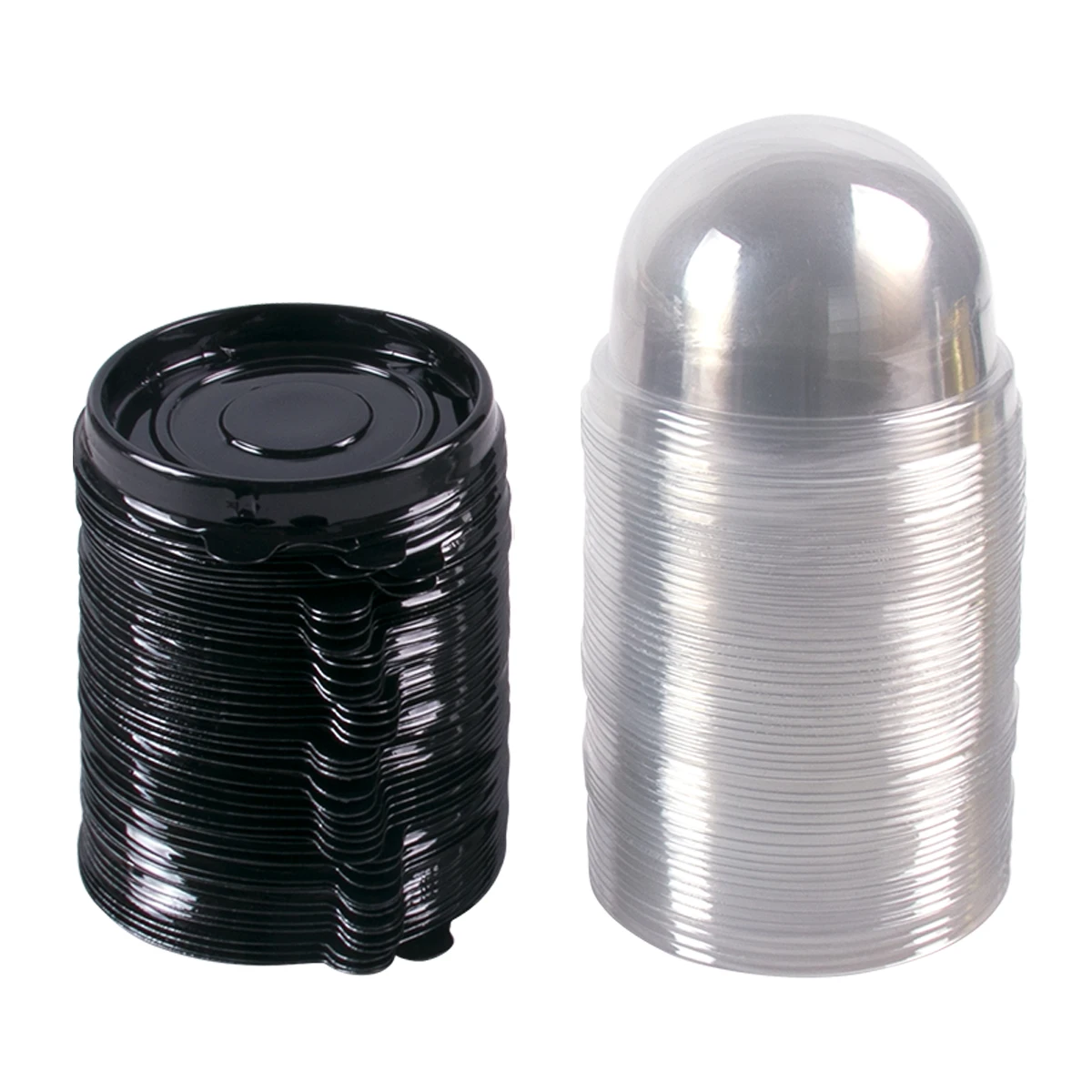 50pcs Clear Plastic Mini Cupca - Plastic Dome Clear のレビューと価格