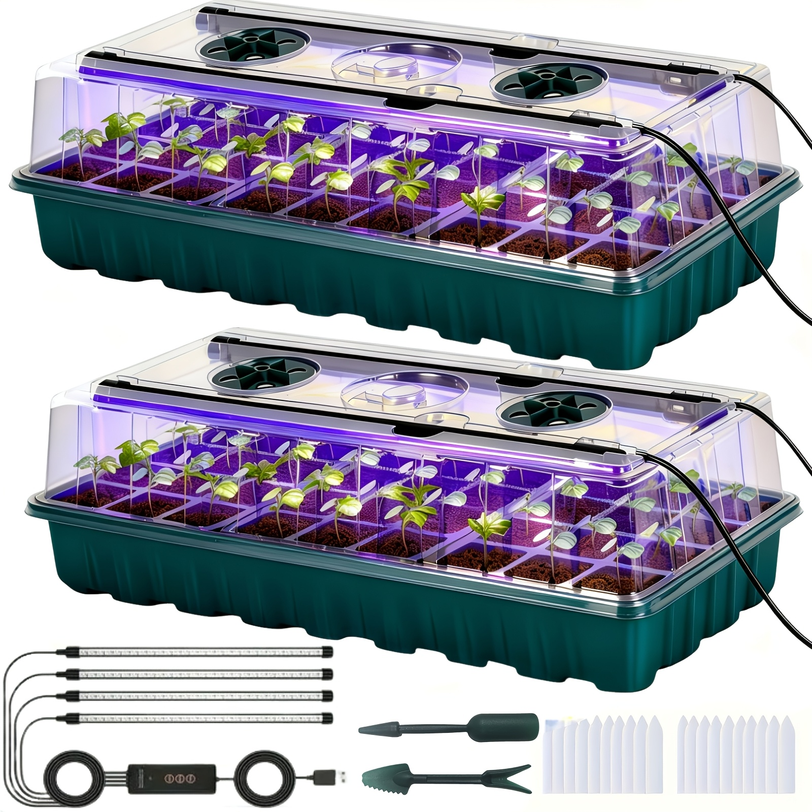 2PCS 72-Cell Seed Growing Kit  - Humidity Dome Kit のレビューと価格
